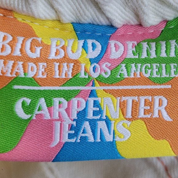 Big Bud Press Carpenter Jeans in Vintage Off-White ~ size L ~ Utility - Picture 14 of 14